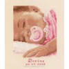 broderie au point de croix Tableau de naissance Dors bien  Fille - Vervaco - Vervaco