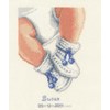 broderie au point de croix Tableau de naissance  Petits Chaussons  Fille ou garçon - Vervaco - Vervaco