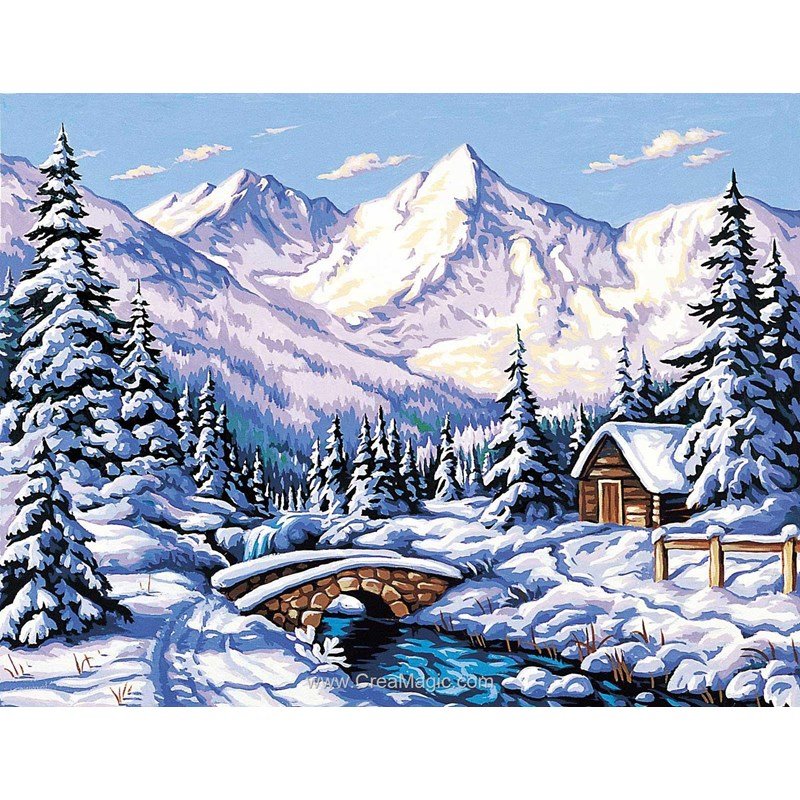 Canevas Le manteau de neige - Margot Canevas Le manteau de neige - Margot