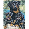 Canevas Famille Rotweiller - Margot - Margot