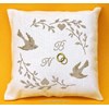 Coussin de Mariage Oiseaux et Cœurs à broder au point de croix - PLANÈTE MAUVE - PLANÈTE MAUVE