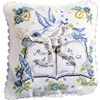 Coussin mariage le registre  sur toile Aida à broder au point de croix - Princesse - Princesse