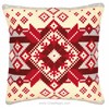 Coussin géométrie rouge 1 - Vervaco - Vervaco