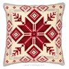 Coussin géométrie rouge 2 - Vervaco - Vervaco