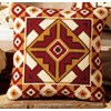 Coussin Géométrie Rouge - Vervaco - Vervaco