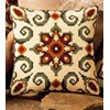 Coussin Géométrie Vert Soleil - Vervaco - Vervaco