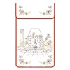 Cache torchon Intérieur sur toile coton blanc à broder en broderie traditionnelle - Luc Création - Luc Création