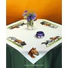 Nappe Ourlée Chevaux à broder au point de croix - Luc Création - Luc Création