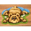 Tapis Point Noué Ourson dans la prairie - Vervaco - Vervaco