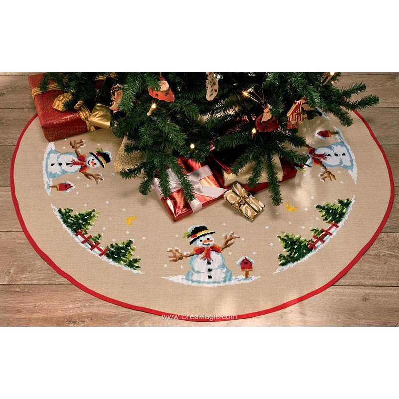 Tapis de sapin de NoëlBonhomme de neige 10455502 Supports à