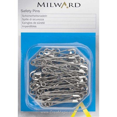 Epingles de sûreté en acier endurci 12 pcs No.3 - Milward
