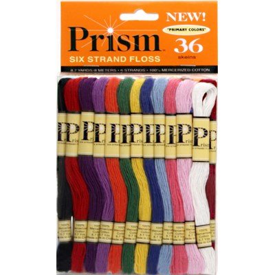 Fil coton prism 6 brins primaire - Paquet de 36 échevettes - DMC