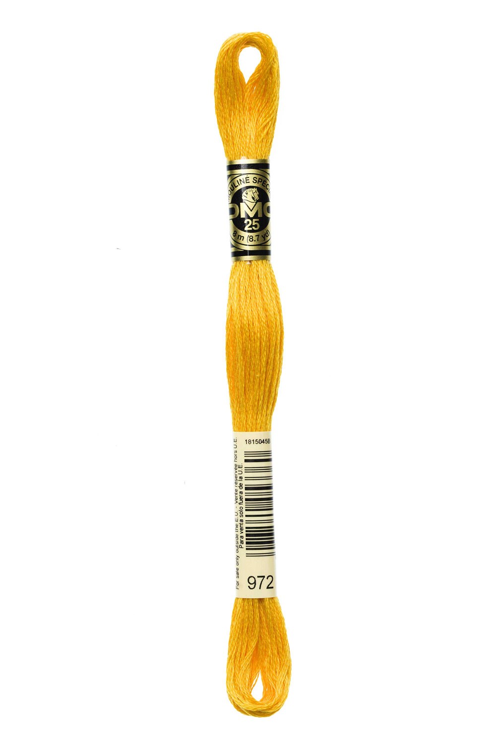 DMC 117MC/726 Mimosa Yellow Mouliné 100% Stranded Cotton 8m