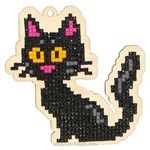 Kit broderie diamant black cat de Wizardi