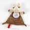 Doudou bébé à broder caribou + coffret cadeau DMC