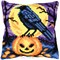 Coussins Déco point de croix - Corbeau d'halloween - Vervaco