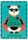 Carte à broder enfants Vervaco super panda - lot de 2