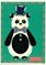 Carte à broder enfants Vervaco super panda - lot de 2