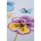 Kit Nappe Broderie Traditionnelle - Violettes - Vervaco