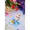 Kit Nappe Broderie Traditionnelle - Violettes - Vervaco