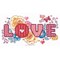 Broderie Amour et Amitié - Love flowers - RIOLIS
