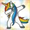 Broderie diamant - Licorne le dab - Diamond Dotz
