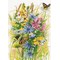 Modèle broderie point de croix Lanarte les papillons et les fleurs sauvages