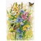 Modèle broderie point de croix Lanarte les papillons et les fleurs sauvages