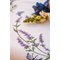 Kit Nappe Broderie Point de Croix imprimée - Lavande et papillons - Vervaco