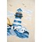 Kit Chemin De Table Broderie Point de Croix imprimée - Marine - Vervaco