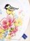 Kit broderie mésange avec fleurs - Vervaco