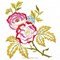 Kit napperon charme de roses à broder aux points de broderie - Luc Création NPR350