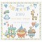 Kit broderie baby naissance le petit train des doudous - LETISTITCH