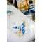 Kit Nappe Broderie Point de Croix imprimée - Marine - Vervaco