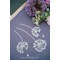 Kit Chemin de Table Traditionnelle - Set de table à broder en kit  à broder en kit Fleurs de peluche - lot de 2 - Vervaco