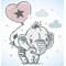 Broderie diamant - Petit elephant au ballon - Diamond Dotz