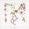 Petit chat sur branche de roses kit broderie naissance baby - Vervaco