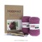Kit sac au crochet - De plage avila  - crazy plum - Hoooked