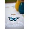 Nappe en kit au point de croix imprimé danse des papillons color Vervaco
