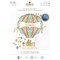 Kit broderie tableau prénom DMC la montgolfière de bébé - collection bébé