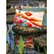 Kit coussin point de croix Vervaco paysage coquelicots