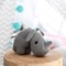Kits amigurumi - Dex le rhinoceros - gris - Hoooked