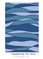 Kit tapis point noue Smyrnalaine onde bleu