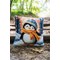 Coussin Noël au point de croix - Pingouin frileux - Vervaco