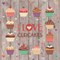 I love cupcakes kit point de croix - Marie Coeur