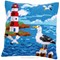 Kit coussin les mouettes du phare de Vervaco au point de croix