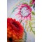 Chemin de table en broderie traditionnelle fleurs tropicales de Vervaco