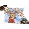 Broderie Noel - Le cerf de noël et rouge gorge - MP Studia