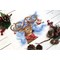 Broderie Noel - Le cerf de noël et rouge gorge - MP Studia