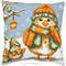 Coussin Noël au point de croix - Une amitié glaciale - Vervaco